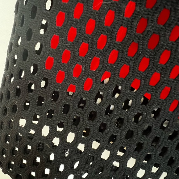 Sandro Paris Black Mesh Mini dress with Orange Sheath under layer. Size Small - Picture 8 of 10